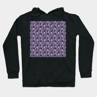 Purple Mushroom Pattern Hoodie